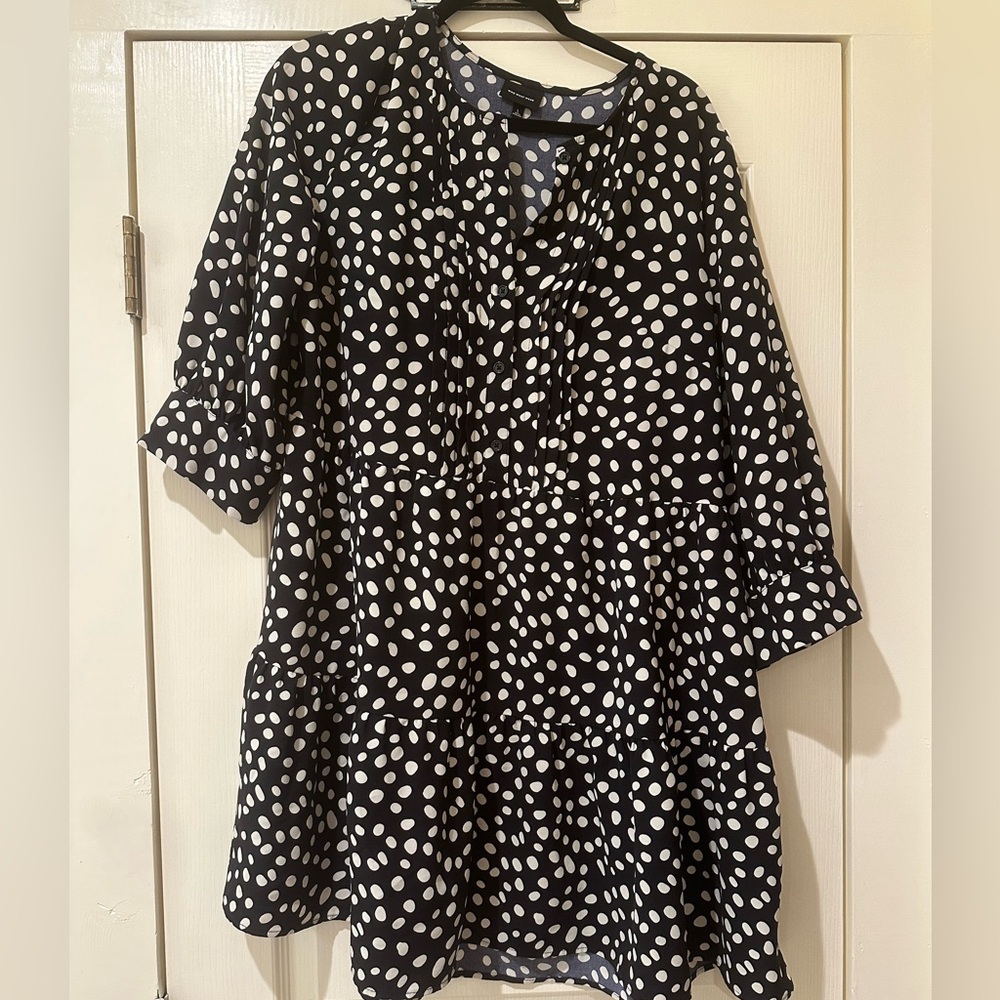 Who What Wear polka dot dress